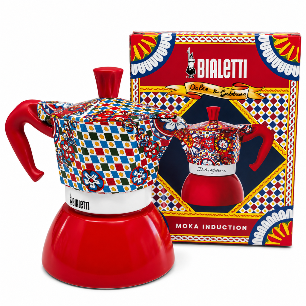 Caff. Moka Induc. 2 TZ D&G Rojo Bialetti