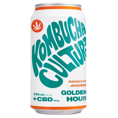 Kombucha Culture CBD Golden Hour 355 ML