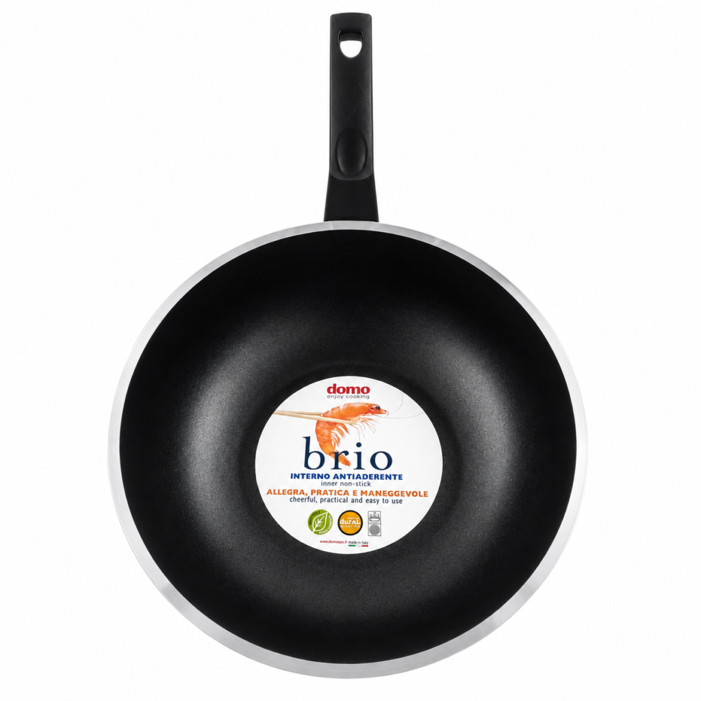 WOK 1/MANICO DOMO BRIO 28 CM