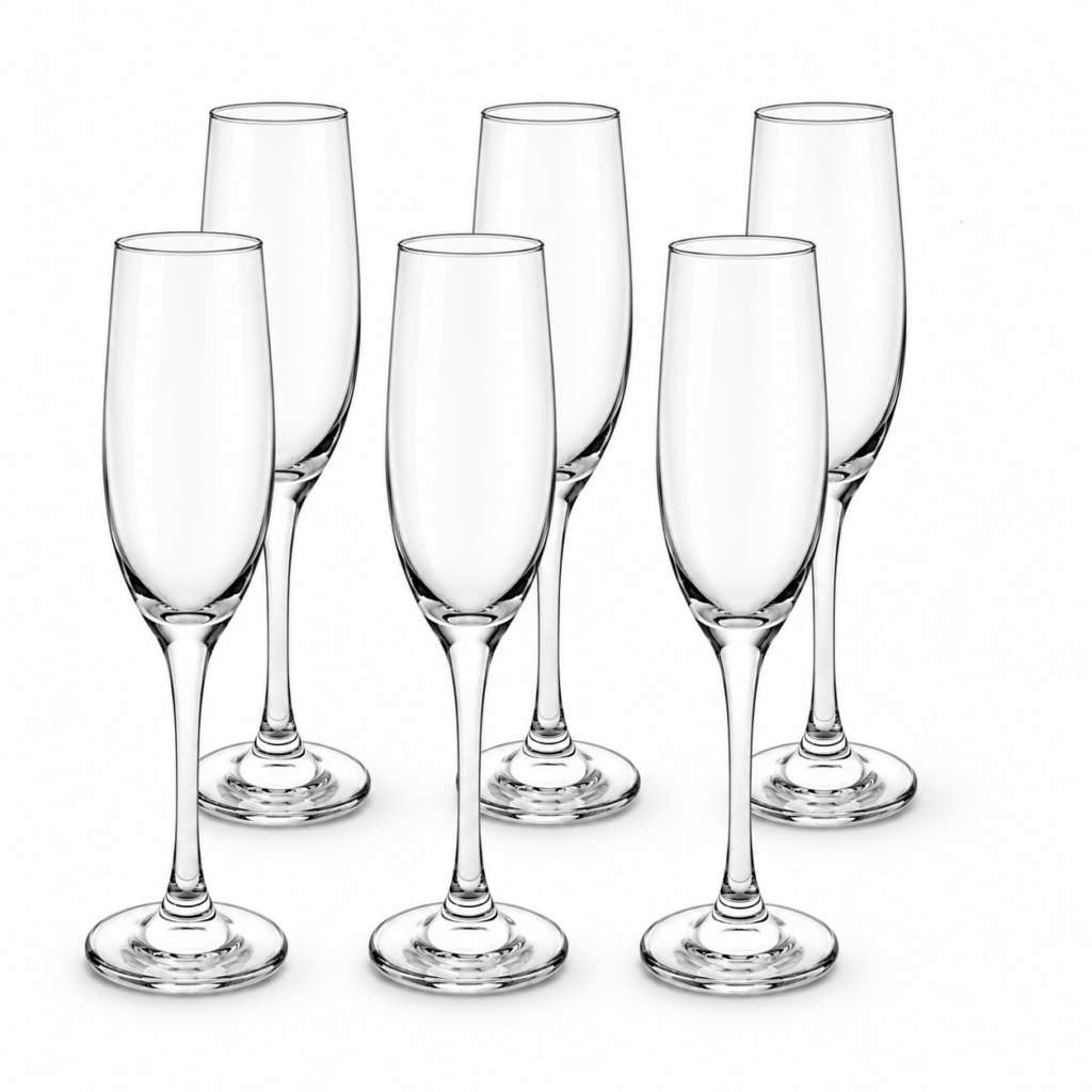 CALICE FLUTE IN VETRO 11.5CL 6 UNID