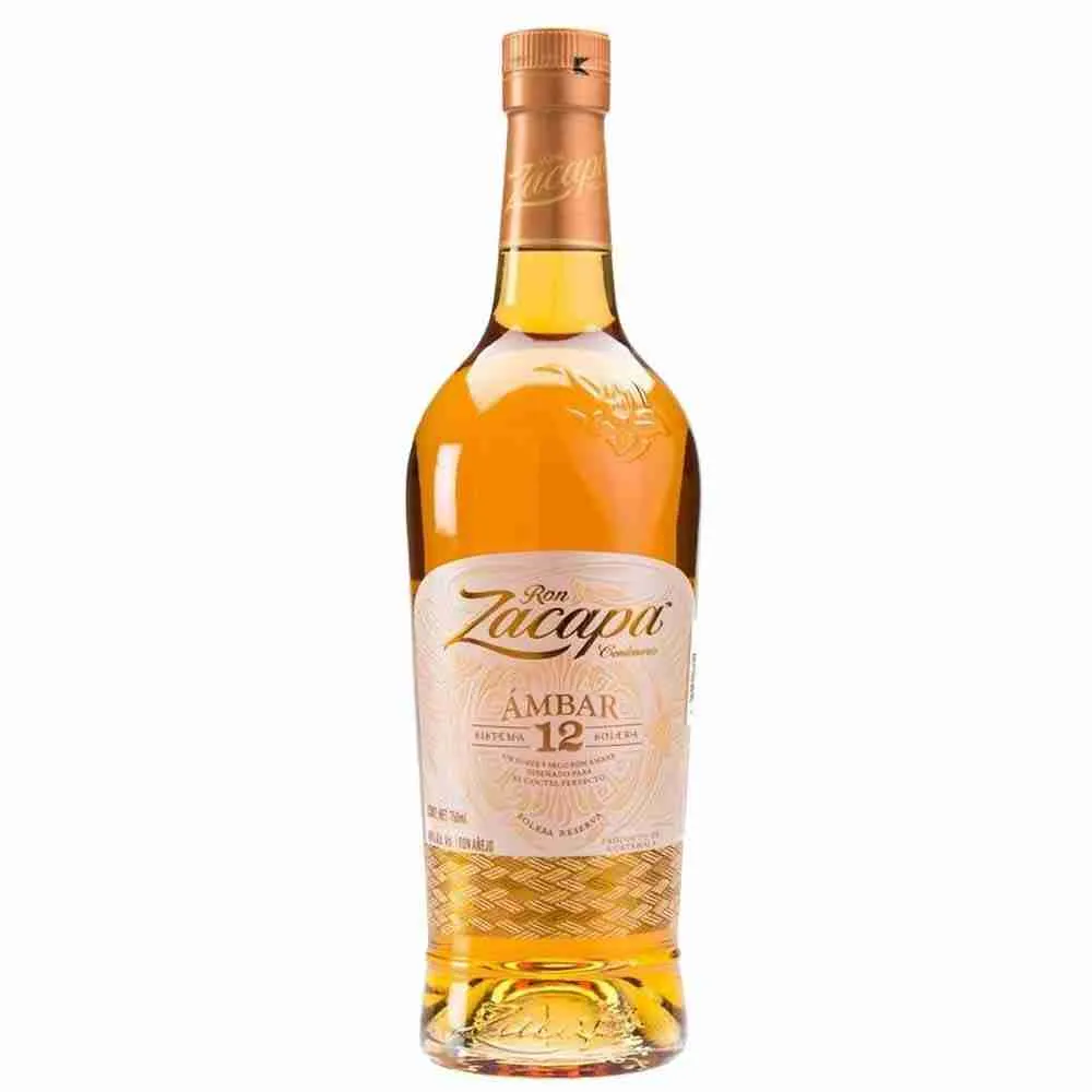 RON ZACAPA 12 AÑOS AMBAR 750 ML