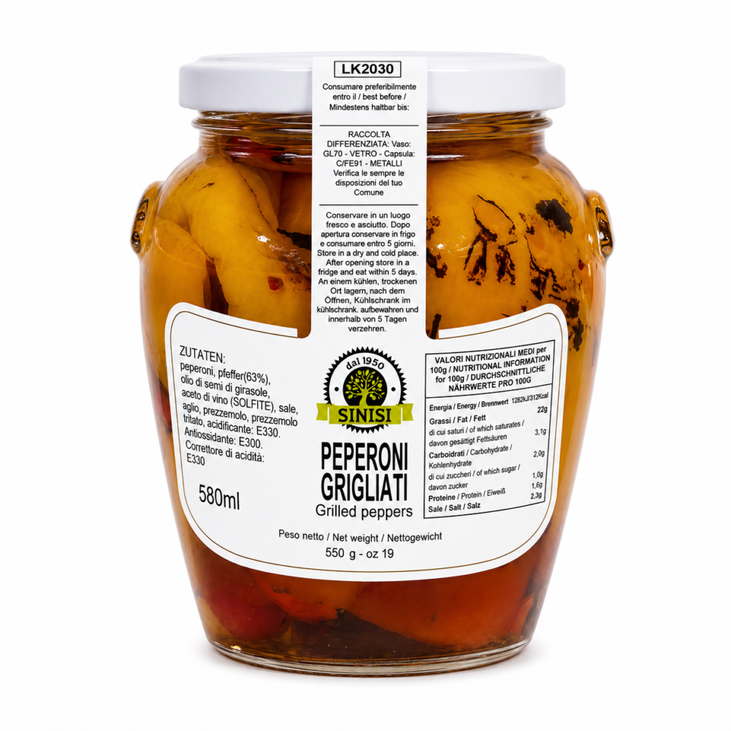 Peperoni Grigliate  Sinisi 550g